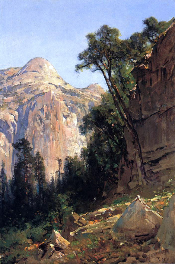 Thomas Hill North Dome, Yosemite Valley - Canvas Art Print