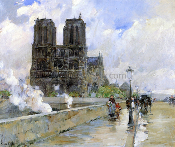  Frederick Childe Hassam Notre Dame Cathedral, Paris, 1888 - Canvas Art Print