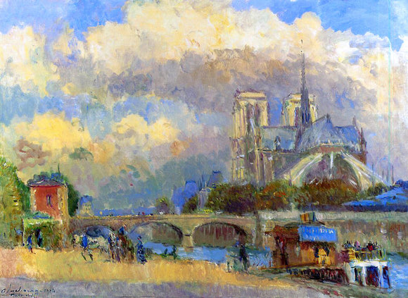  Albert Lebourg Notre Dame de Paris - Canvas Art Print