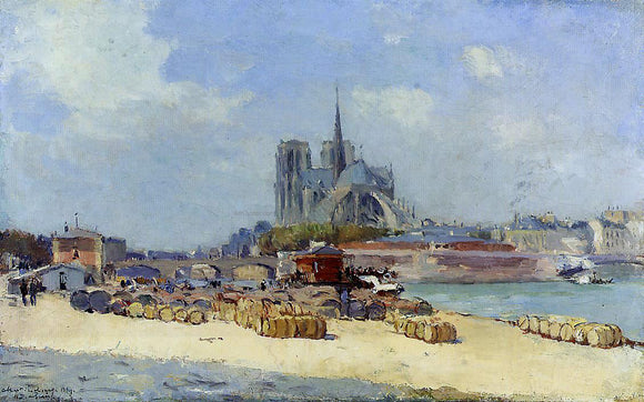  Albert Lebourg Notre Dame, Paris - Canvas Art Print