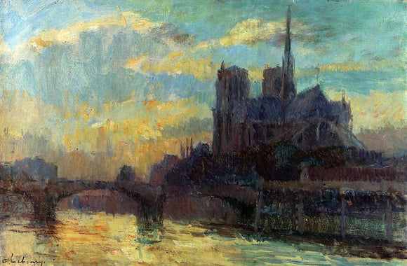  Albert Lebourg Notre-Dame, Paris - Canvas Art Print