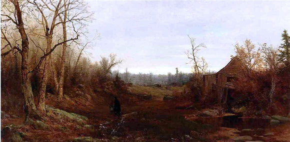  Jervis McEntee November Day, 1863 - Canvas Art Print