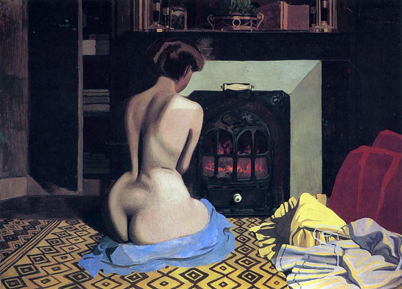  Felix Vallotton Nude at the Stove - Canvas Art Print