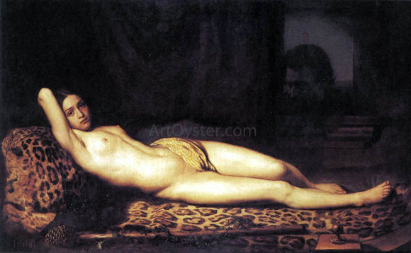  Felix Trutat Nude Girl on a Panther Skin - Canvas Art Print