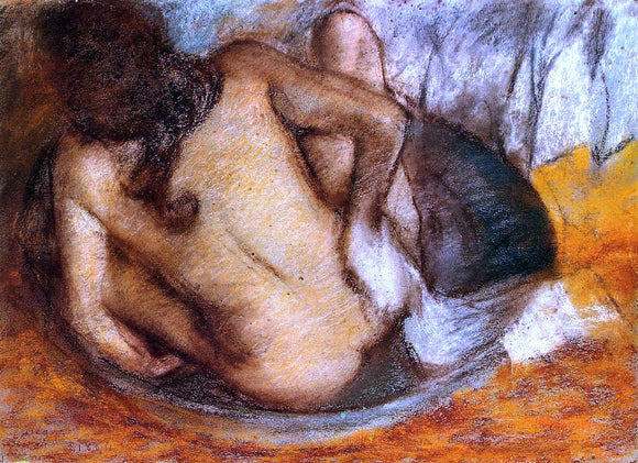  Edgar Degas Nude in a Tub - Canvas Art Print