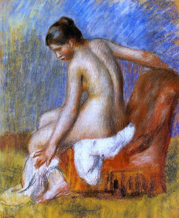  Pierre Auguste Renoir Nude in an Armchair - Canvas Art Print