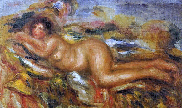  Pierre Auguste Renoir Nude on the Grass - Canvas Art Print