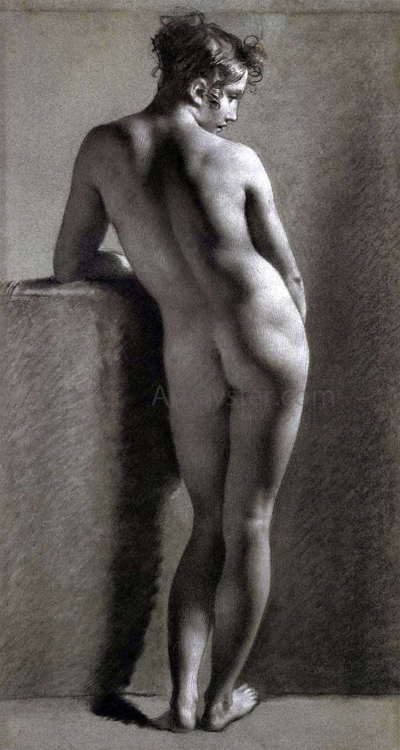  Pierre Paul Prudhon A Nude Viewed from Behind - Canvas Art Print