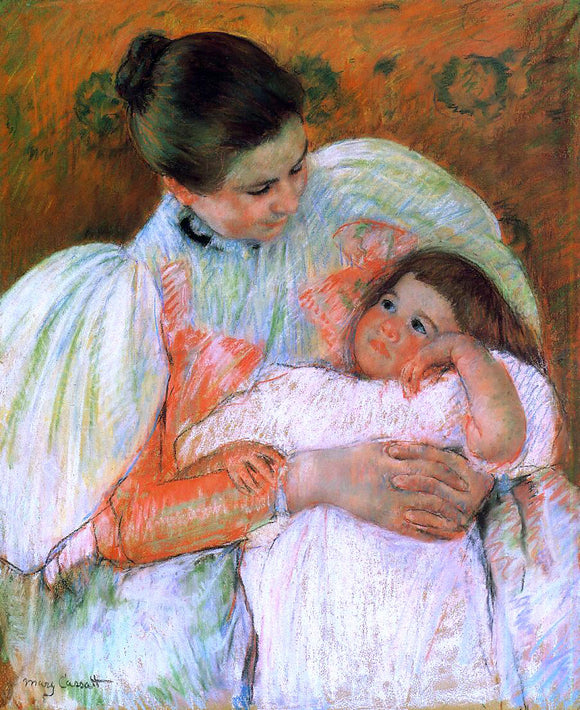  Mary Cassatt Nurse and Child - Canvas Art Print