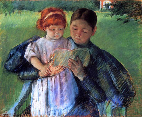  Mary Cassatt Nurse Reading to a Little Girl - Canvas Art Print