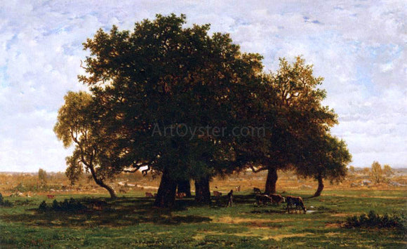  Theodore Rousseau Oak Grove, Apremont - Canvas Art Print
