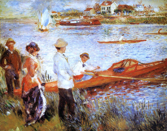  Pierre Auguste Renoir An Oarsmen at Chatou - Canvas Art Print