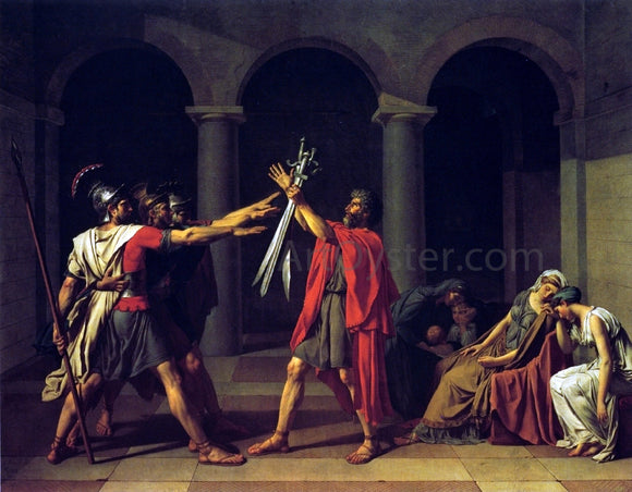  Jacques-Louis David Oath of the Horatii - Canvas Art Print