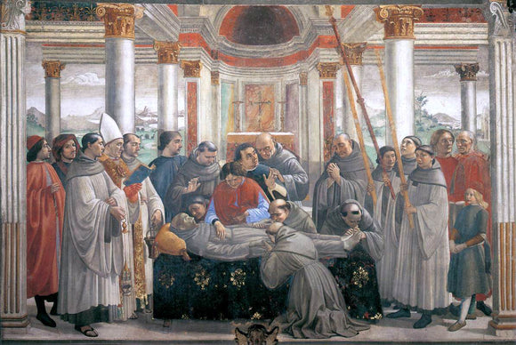  Domenico Ghirlandaio Obsequies of St Francis - Canvas Art Print