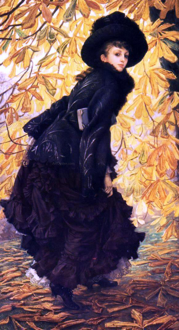  James Tissot October - Canvas Art Print