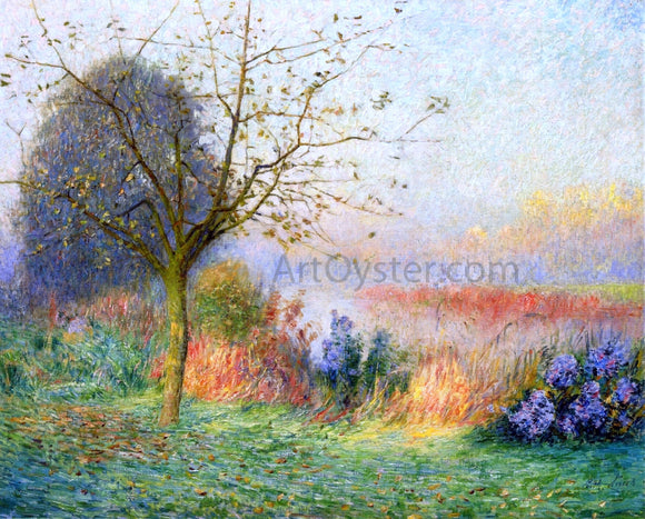  Emile Claus October Morning on the River Leie - Canvas Art Print