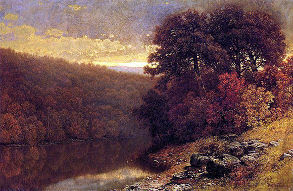  William Mason Brown October on Great Otter Creek, Vermont - Canvas Art Print