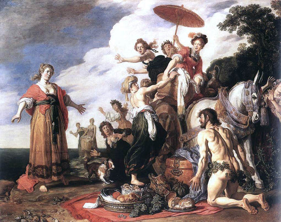  Pieter Lastman Odysseus and Nausicaa - Canvas Art Print