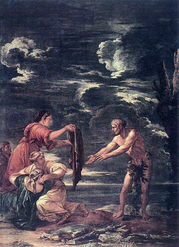  Salvator Rosa Odysseus and Nausicaa - Canvas Art Print