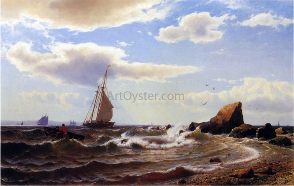  Mauritz F. H. De Haas Off Orient Point, Long Island - Canvas Art Print