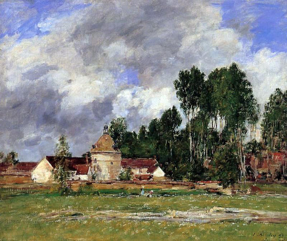  Eugene-Louis Boudin Oisieme, Landscape near Chartres - Canvas Art Print