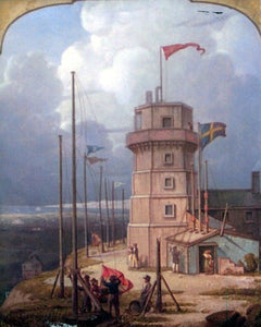  Robert Salmon Old Bidston Lighthouse - Canvas Art Print