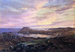  William Trost Richards Old Fort at Conanicut, Rhode Island - Canvas Art Print
