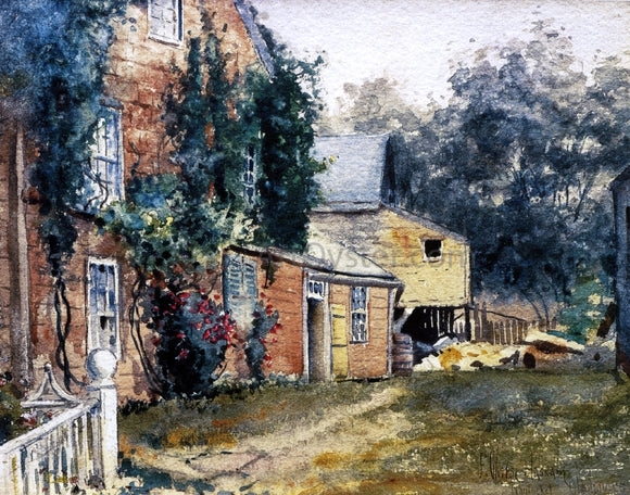  Frederick Childe Hassam Old House, Nantucket - Canvas Art Print