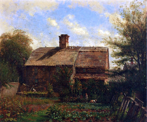  Thomas Worthington Whittredge Old House, Westport - Canvas Art Print