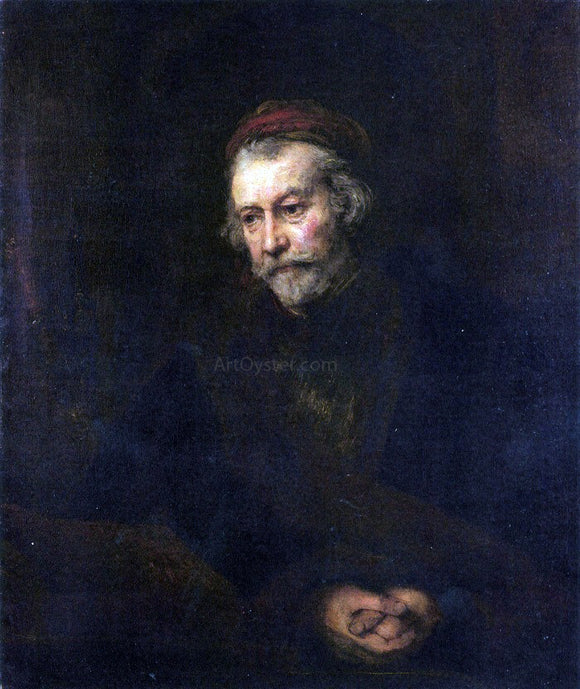  Rembrandt Van Rijn Old Man Dressed as Saint Paul - Canvas Art Print
