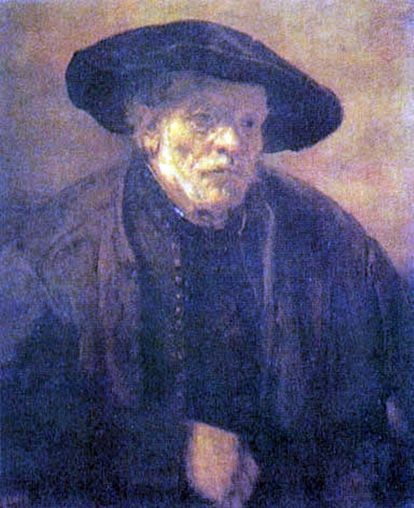  Rembrandt Van Rijn Old Man with a Beret - Canvas Art Print