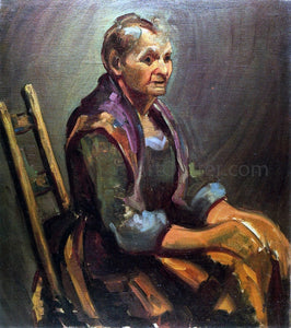  George Luks Old Woman - Canvas Art Print