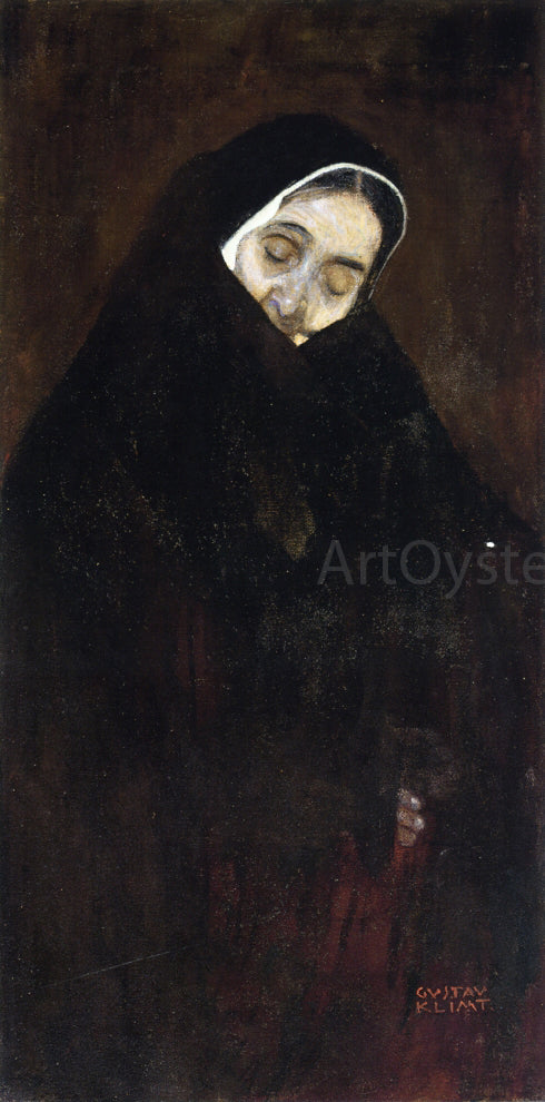 Gustav Klimt Old Woman - Canvas Art Print