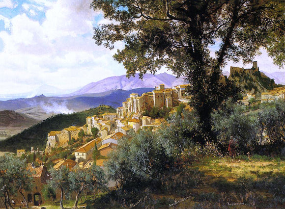  Albert Bierstadt Olevano - Canvas Art Print