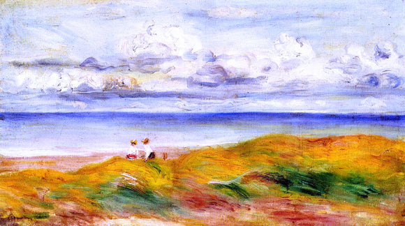  Pierre Auguste Renoir On a Cliff - Canvas Art Print