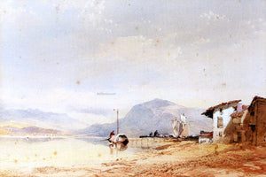  Junior Thomas Miles Richardson On Lake Como - Canvas Art Print