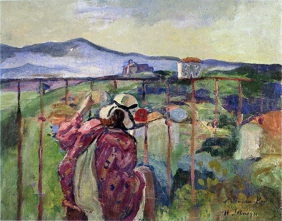  Henri Lebasque On the Balcony - Canvas Art Print