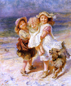  Frederick Morgan On the Beach - Canvas Art Print