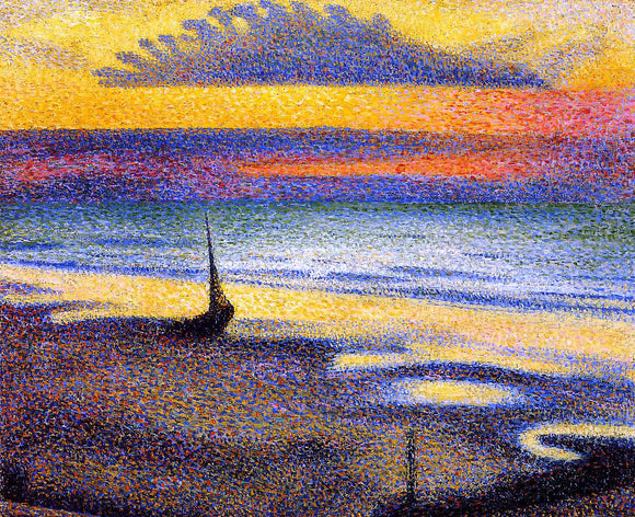  Georges Lemmen On the beach - Canvas Art Print