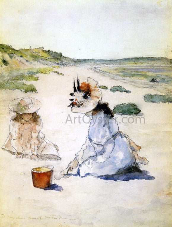  William Merritt Chase On the Beach, Shinnecock - Canvas Art Print