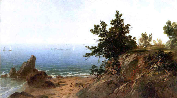  John Frederick Kensett On the Beverly Coast, Massachusetts - Canvas Art Print