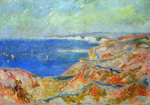  Claude Oscar Monet On the Cliff near Dieppe - Canvas Art Print