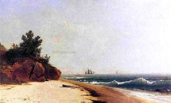  John Frederick Kensett On the Coast, Beverly Shore, Massachusetts - Canvas Art Print