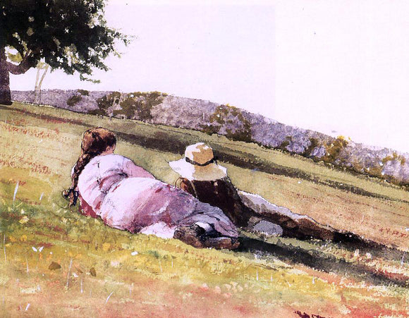  Winslow Homer On the Hill - Canvas Art Print