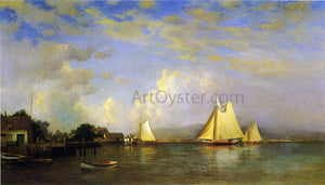  Francis A Silva On the Hudson - Canvas Art Print