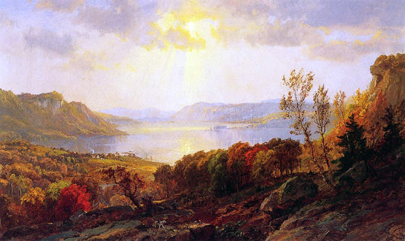  Jasper Francis Cropsey On the Hudson near West Point - Canvas Art Print