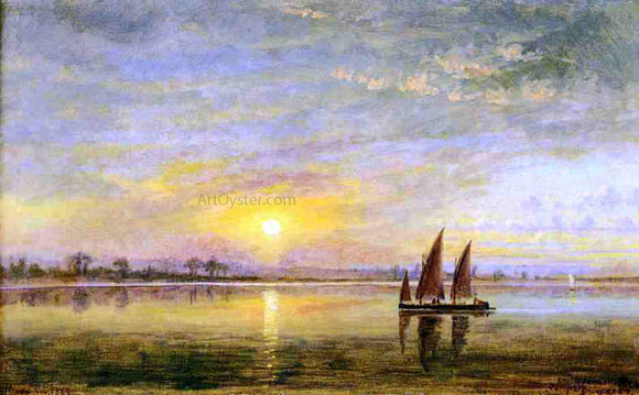  Edward Lamson Henry On the James River, Virginia - Canvas Art Print