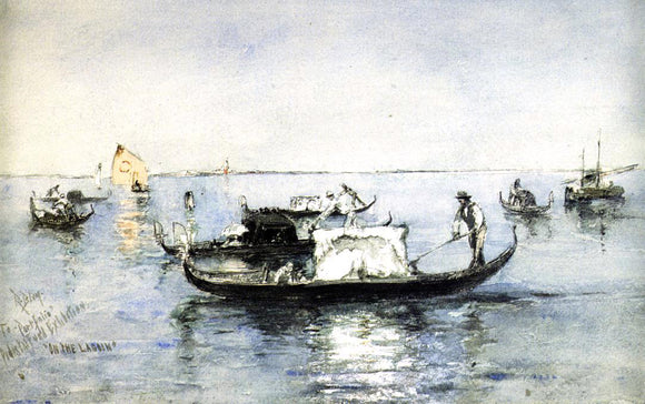  Robert Frederick Blum On the Lagoon, Venice - Canvas Art Print