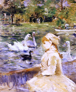  Berthe Morisot On the Lake - Canvas Art Print