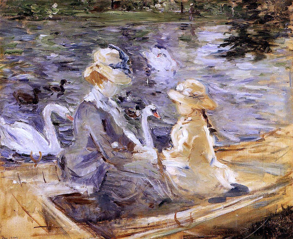  Berthe Morisot On the Lake in the Bois de Boulogne - Canvas Art Print